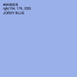 #9AB0EB - Jordy Blue Color Image