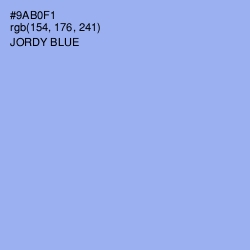 #9AB0F1 - Jordy Blue Color Image