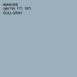 #9AB1BB - Gull Gray Color Image