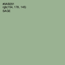#9AB291 - Sage Color Image