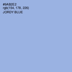 #9AB2E2 - Jordy Blue Color Image