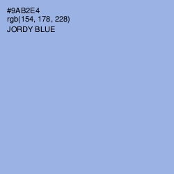 #9AB2E4 - Jordy Blue Color Image