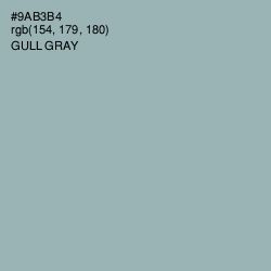 #9AB3B4 - Gull Gray Color Image