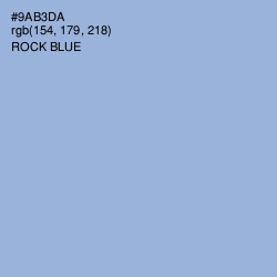 #9AB3DA - Rock Blue Color Image