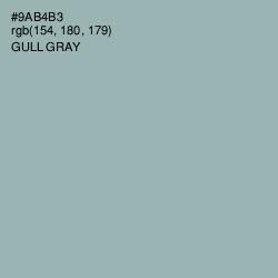 #9AB4B3 - Gull Gray Color Image