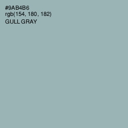 #9AB4B6 - Gull Gray Color Image