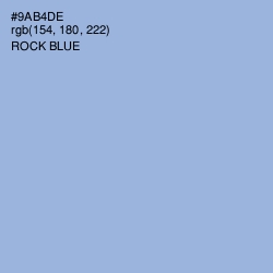 #9AB4DE - Rock Blue Color Image