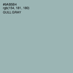 #9AB5B4 - Gull Gray Color Image