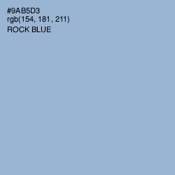 #9AB5D3 - Rock Blue Color Image