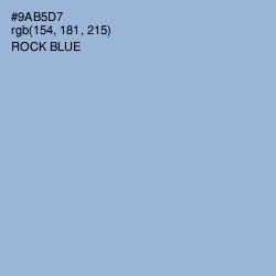 #9AB5D7 - Rock Blue Color Image