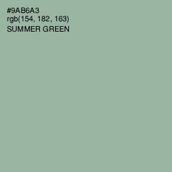 #9AB6A3 - Summer Green Color Image
