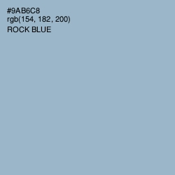 #9AB6C8 - Rock Blue Color Image