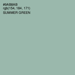 #9AB8AB - Summer Green Color Image