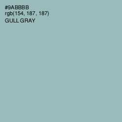 #9ABBBB - Gull Gray Color Image