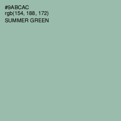 #9ABCAC - Summer Green Color Image