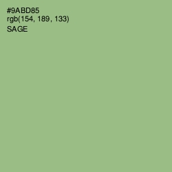 #9ABD85 - Sage Color Image