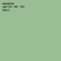 #9ABD96 - Envy Color Image