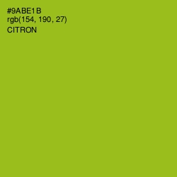 #9ABE1B - Citron Color Image