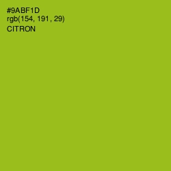 #9ABF1D - Citron Color Image