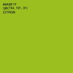 #9ABF1F - Citron Color Image