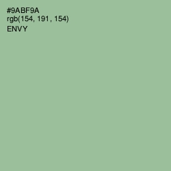 #9ABF9A - Envy Color Image