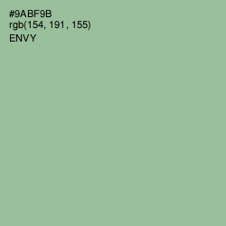 #9ABF9B - Envy Color Image