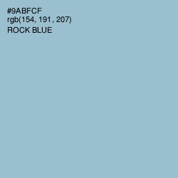 #9ABFCF - Rock Blue Color Image