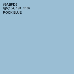 #9ABFD5 - Rock Blue Color Image