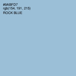 #9ABFD7 - Rock Blue Color Image