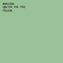 #9AC299 - Feijoa Color Image