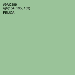 #9AC399 - Feijoa Color Image