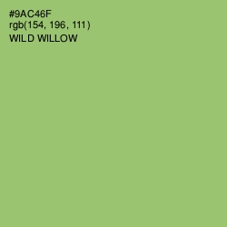 #9AC46F - Wild Willow Color Image