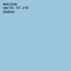 #9AC5DB - Sinbad Color Image