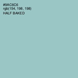 #9AC6C6 - Half Baked Color Image