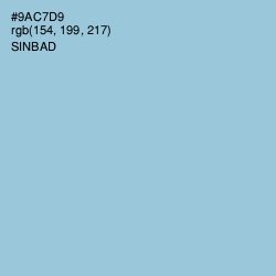 #9AC7D9 - Sinbad Color Image