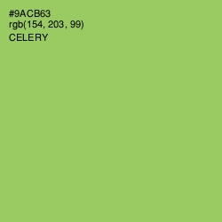 #9ACB63 - Celery Color Image