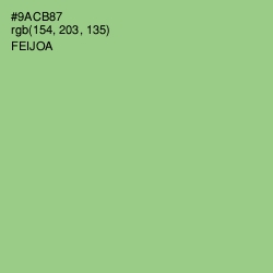 #9ACB87 - Feijoa Color Image