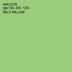 #9ACD7B - Wild Willow Color Image