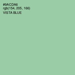 #9ACDA6 - Vista Blue Color Image