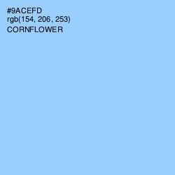 #9ACEFD - Cornflower Color Image