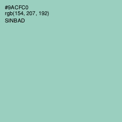 #9ACFC0 - Sinbad Color Image