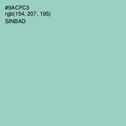 #9ACFC3 - Sinbad Color Image