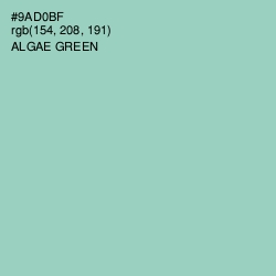 #9AD0BF - Algae Green Color Image