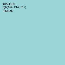 #9AD6D9 - Sinbad Color Image