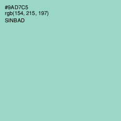 #9AD7C5 - Sinbad Color Image