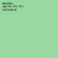 #9AD8A1 - Vista Blue Color Image