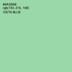 #9AD8A8 - Vista Blue Color Image