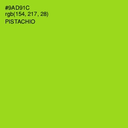 #9AD91C - Pistachio Color Image
