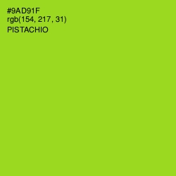 #9AD91F - Pistachio Color Image