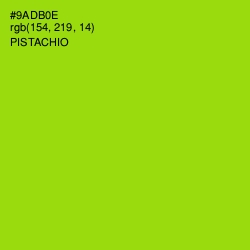 #9ADB0E - Pistachio Color Image